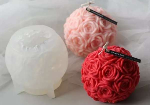 Esfera de rosas  3D jabón vela