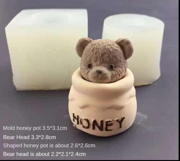 3D Oso miel chico
